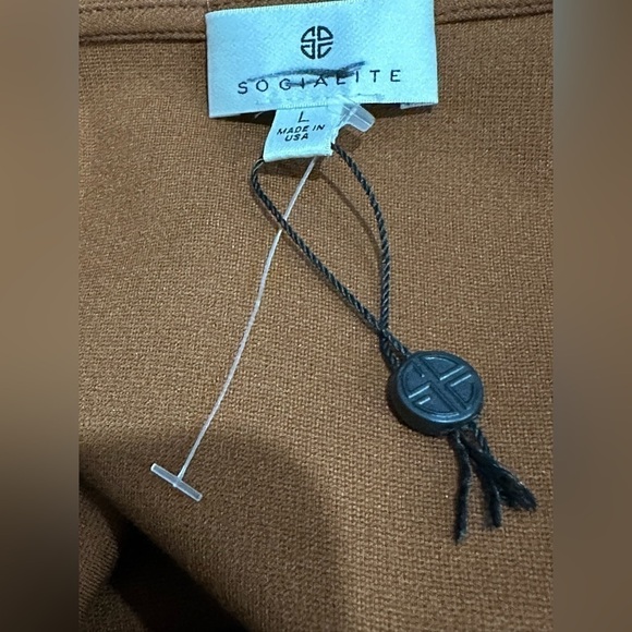 Socialite Cut Out Bodycon Dress Brown Size L - Picture 6 of 7